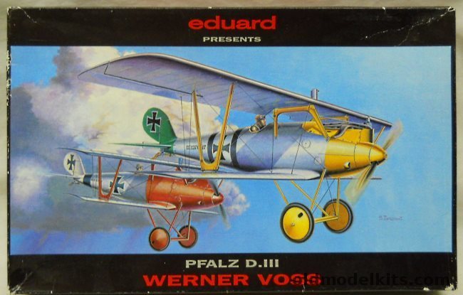Eduard 1/48 Pfalz D-III Fighter - Werner Voss (DIII), 8031 plastic model kit